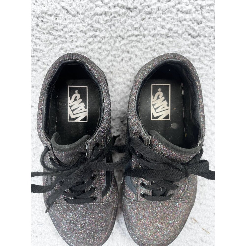 VANS Old Skool Multicolor Glitter Lace Up Low Top Sneaker Men's 5 Women's 6.5 - Picture 2 of 11